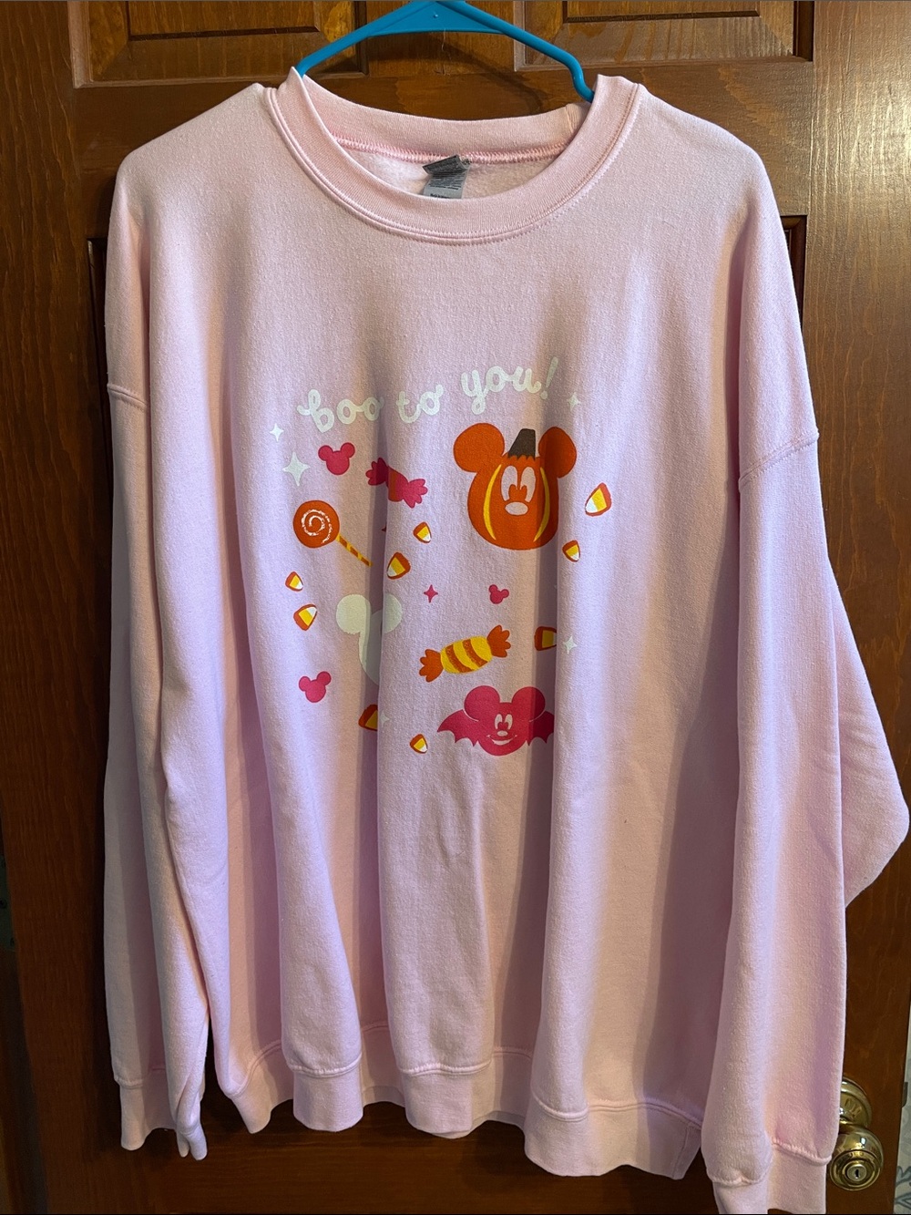 Disney Halloween Sweatshirt Mickey Pumpkin Boo to You